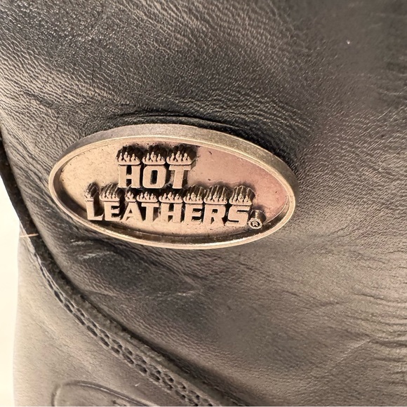 NEW! Hot Leathers BTL1009 Ladies Sugar Skull Cap Toe Black Leather Boot Sz 10.5 - Picture 5 of 14